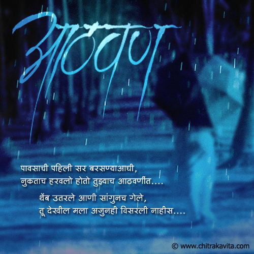 Marathi Rain Greeting love-in-rain | Chitrakavita.com